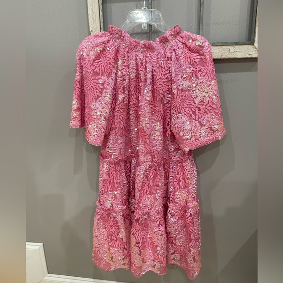 Pink Sequin Mini Dress - Picture 8 of 16